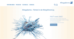 Desktop Screenshot of allergopharma.de