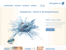 Tablet Screenshot of allergopharma.de